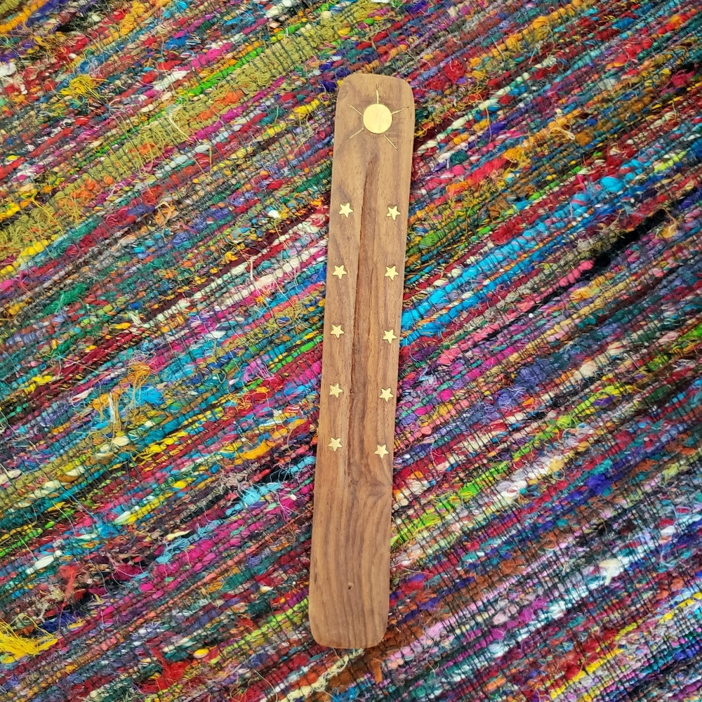 Wooden incense holder